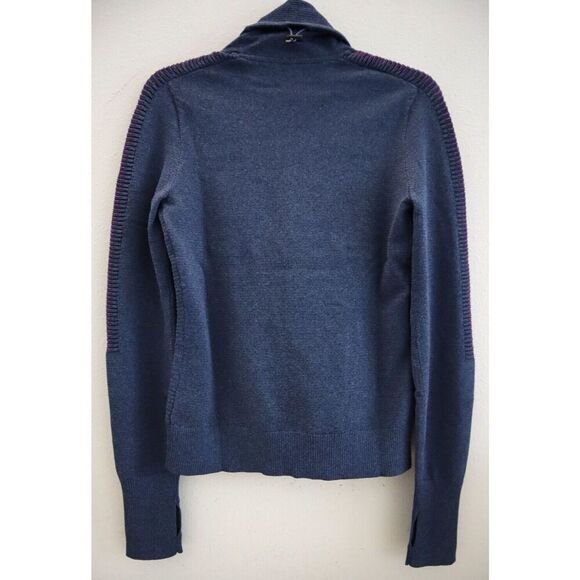 Under Armour 1371576-768 Women's Sz S Blue Intelliknit Run Funnel L/S Top - Picture 2 of 15